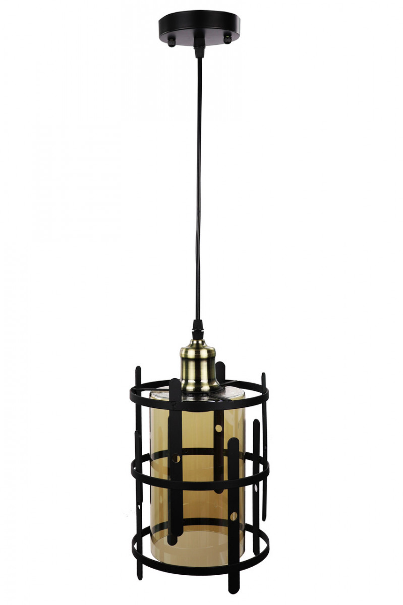 

Люстра потолочная подвесная в стиле Loft (лофт) 12025/1-br Черный 40х17х17 см.