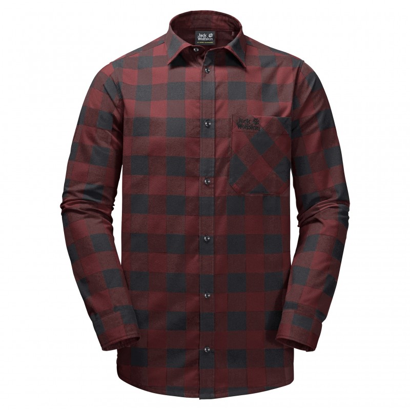 

Рубашка с длинным рукавом RED RIVER SHIRT Jack Wolfskin 1402551-8222  Бордовый, Рубашка с длинным рукавом RED RIVER SHIRT Jack Wolfskin 1402551-8222 L Бордовый