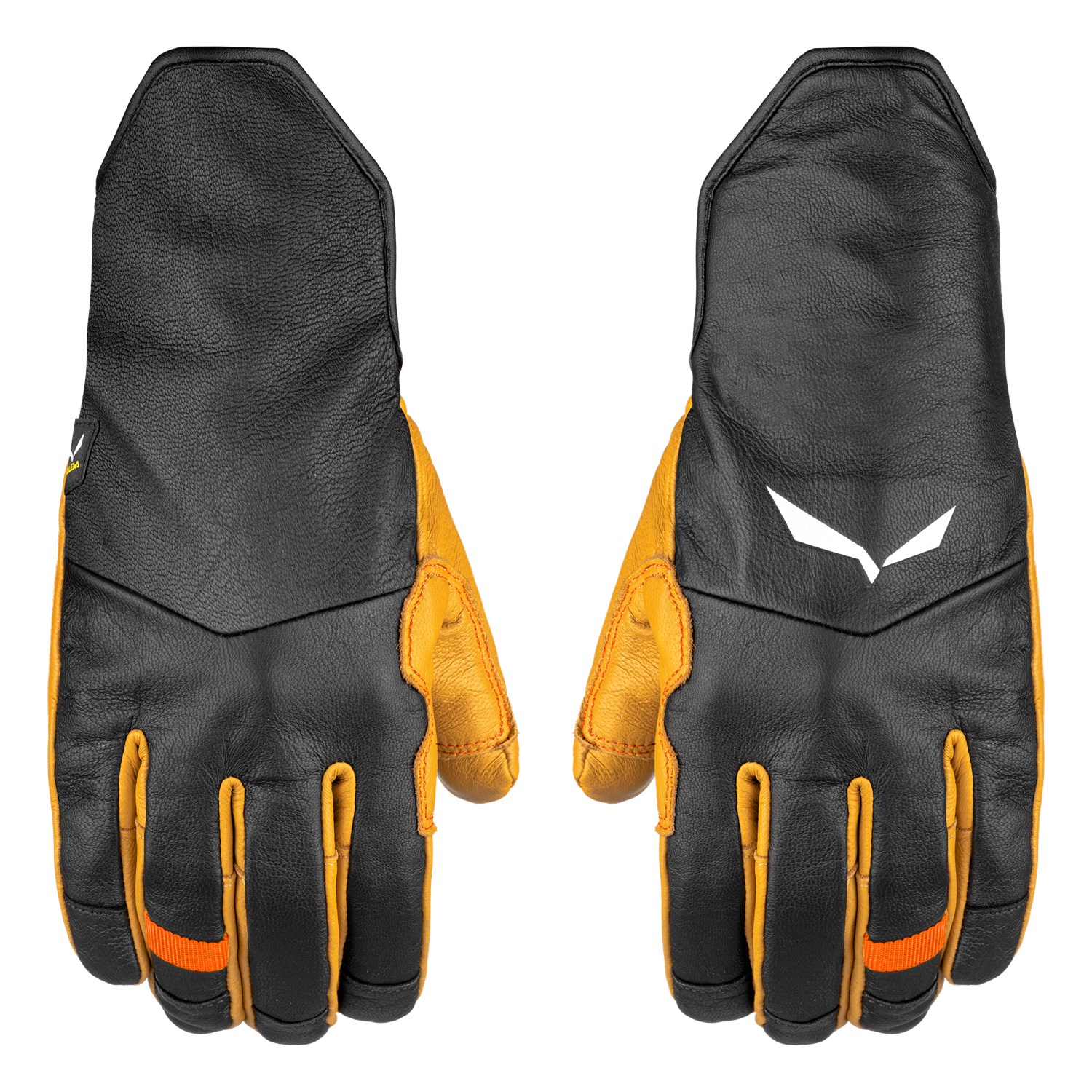 

Перчатки альпинистские Salewa Leather Wool Gloves M Черный-Оранжевый