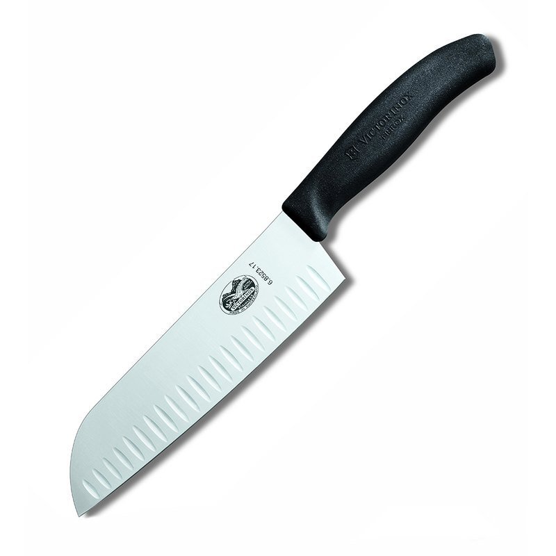

Нож Victorinox SwissClassic Santoku 17 см блистер Черный