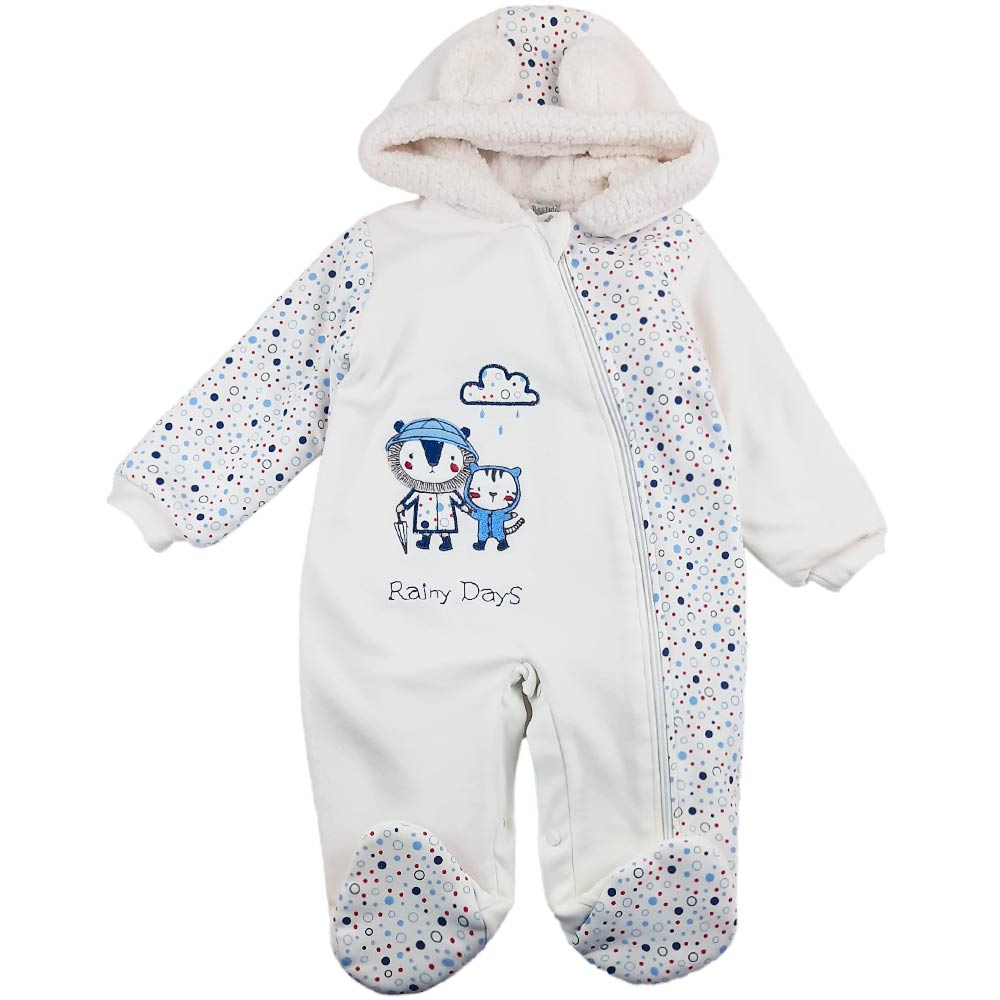 

Демисезонный комбинезон Bestido 5582 74 см Бело-голубой