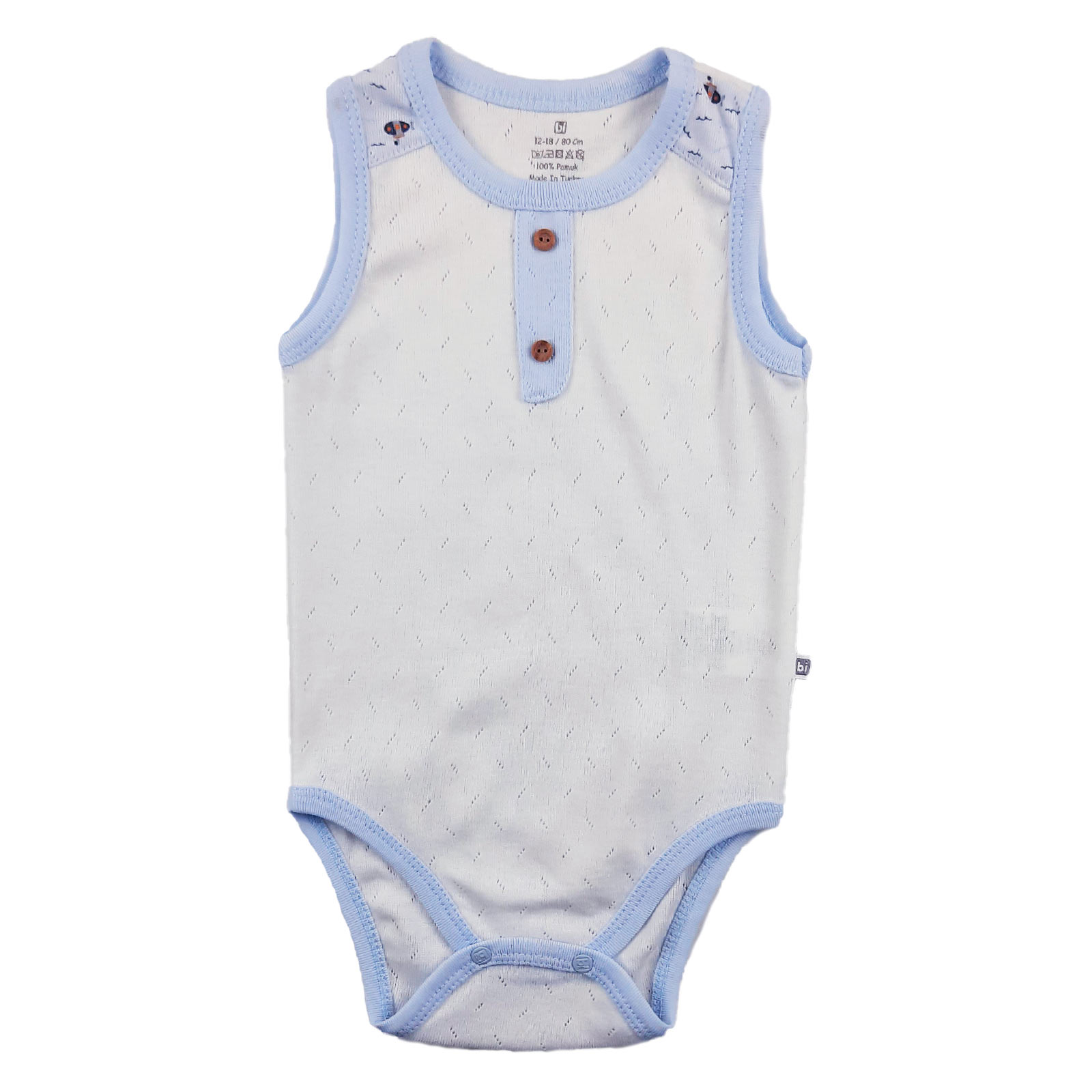 

Боди-майка Bi Baby 56449 80-86 см Бело-голубой