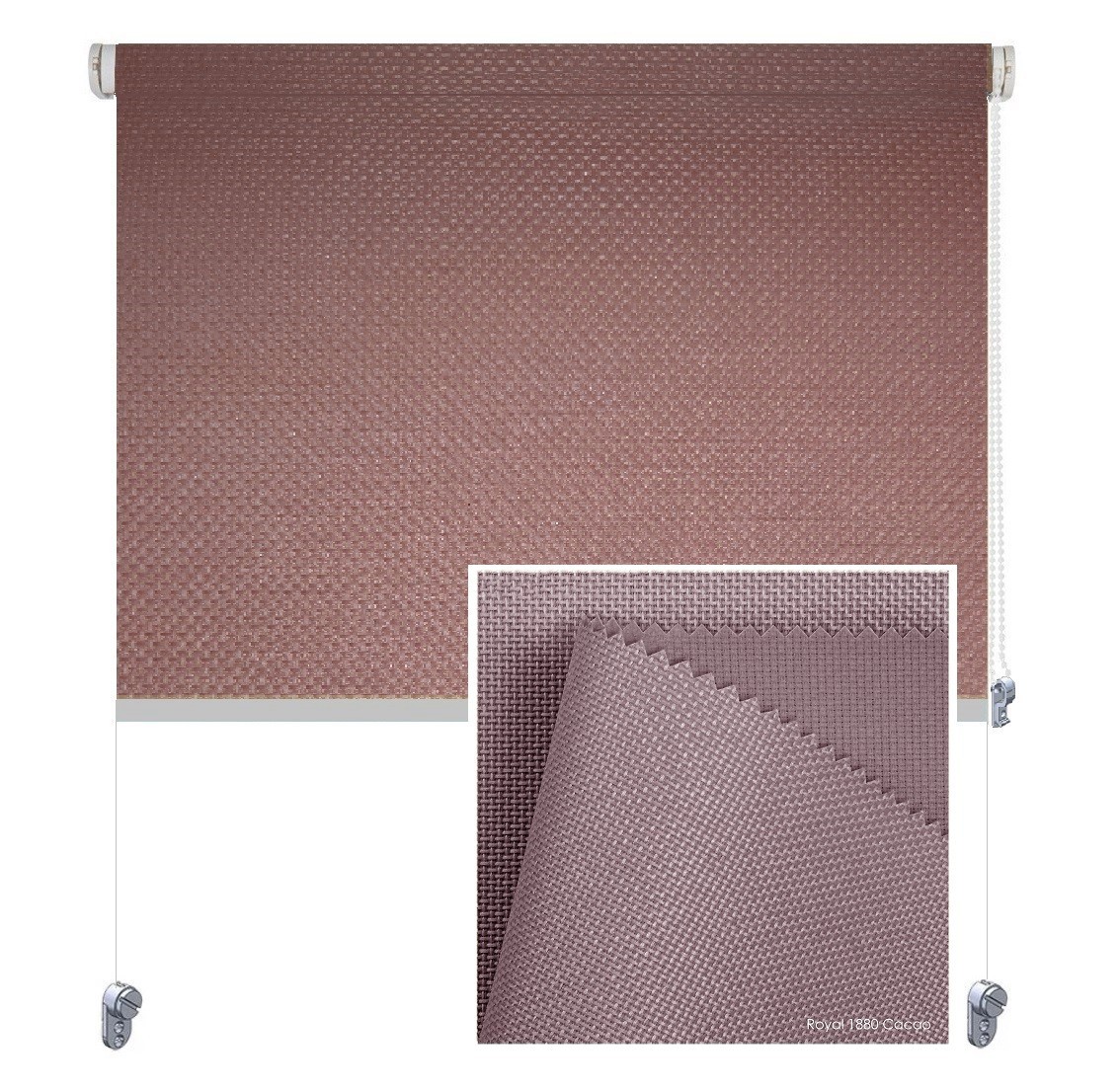 

Тканевая роллета ROLGROUP Mini Set Royal 95x160 какао