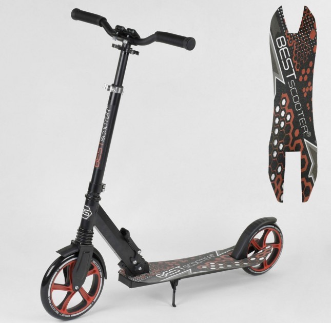 

Самокат 88146 Best Scooter, черный с красным