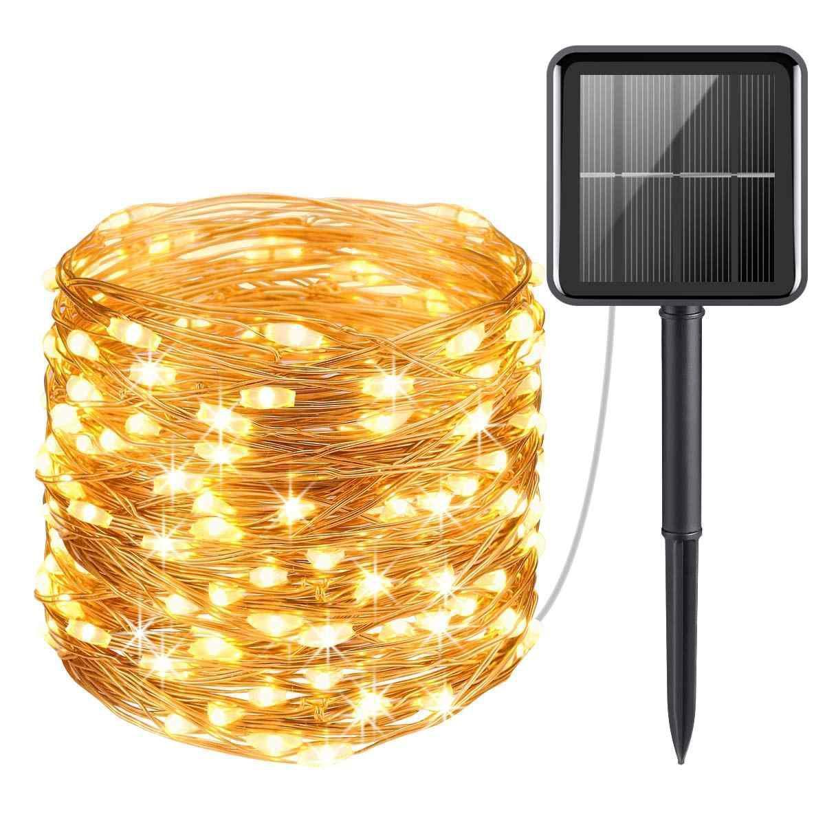 

Светодиодная гирлянда Нить Solar Copper Wire String Lights 300-Solar-Copper 30 м без пульта