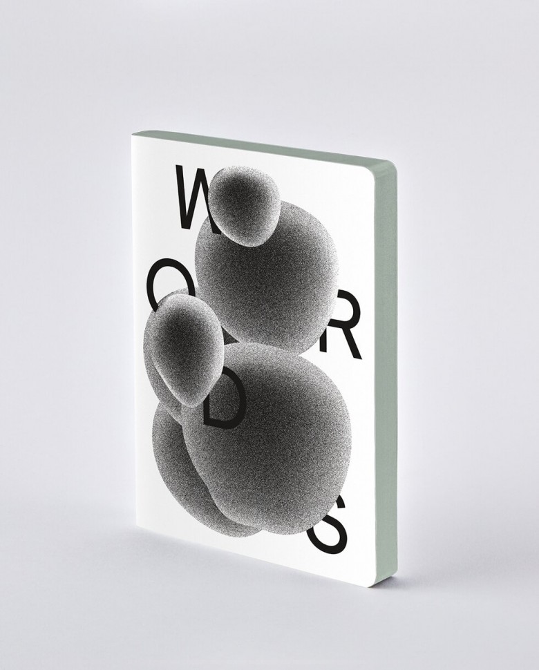 

Блокнот Nuuna Graphic Words by Heyday 16,5 х 22 см в крапку