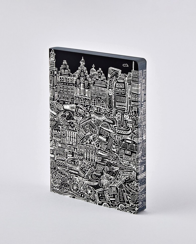 

Блокнот Nuuna Graphic Frankfurt 16,5 х 22 см в крапку
