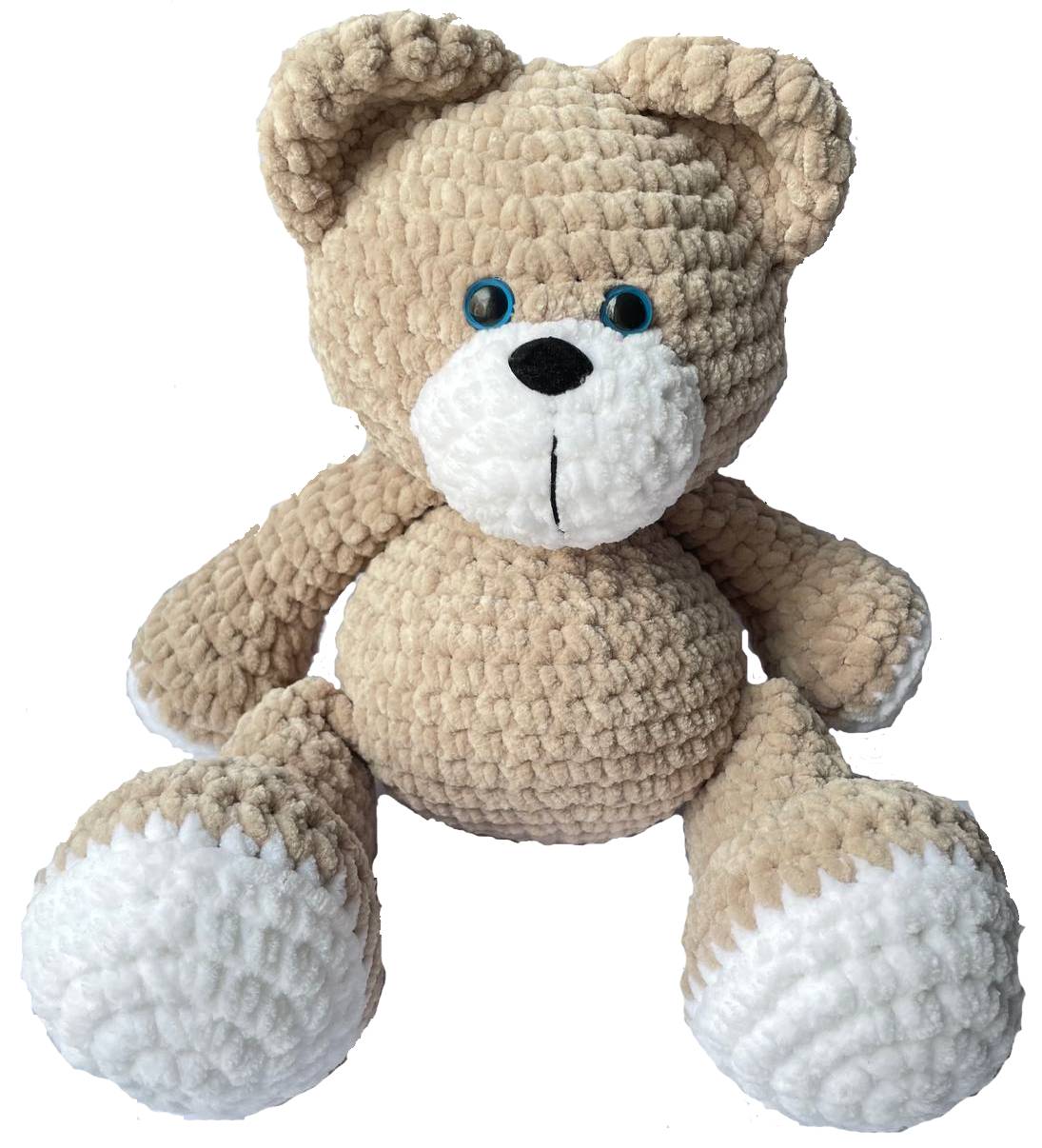 

Мягкая игрушка Crochet UA Медвежонок Бадди бежевый ручной работы 32 см (2020091410)