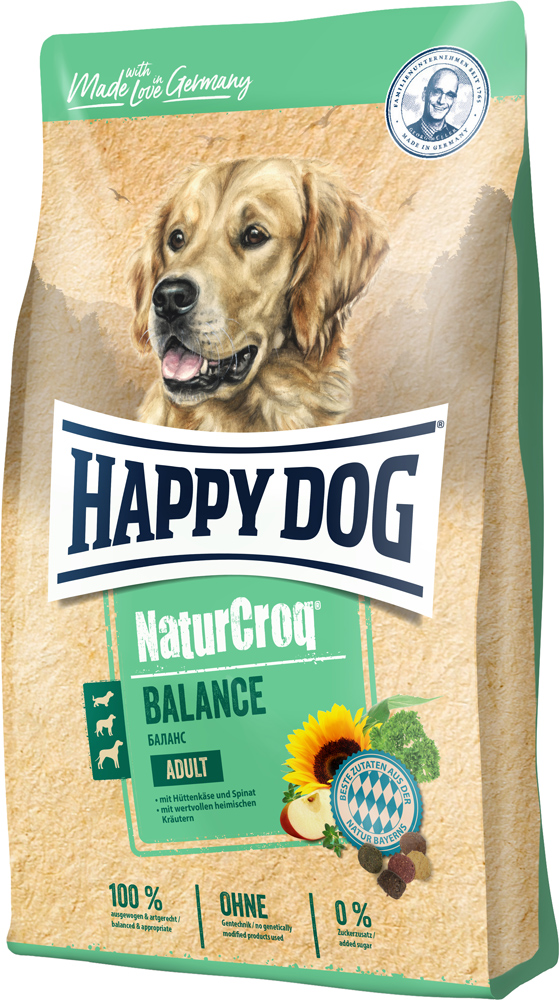 

Сухой корм Happy Dog Naturcroq Balance для привередливых собак с птицей и сыром 15 кг (4001967116915)