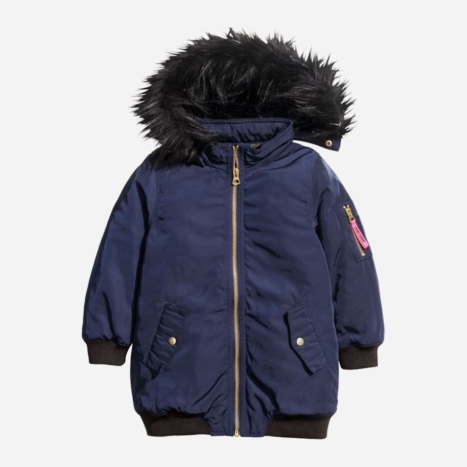 

Демисезонная парка H&M 7Z5135786 92 см Темно-синяя