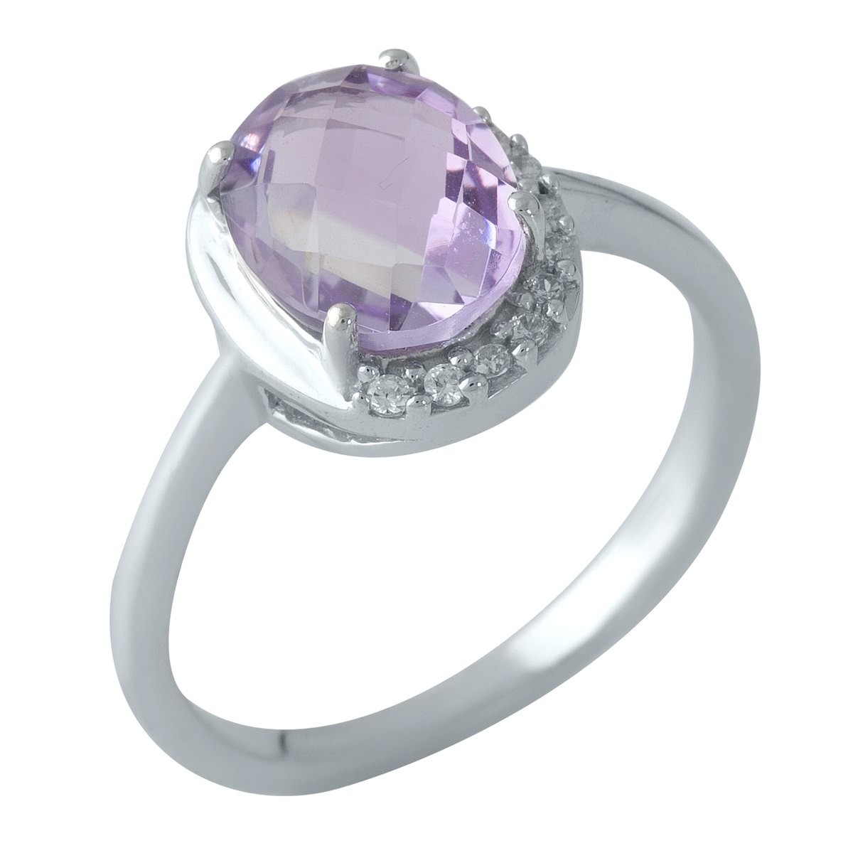 

Серебряное кольцо jill с натуральным аметистом 2.188ct 18 размер