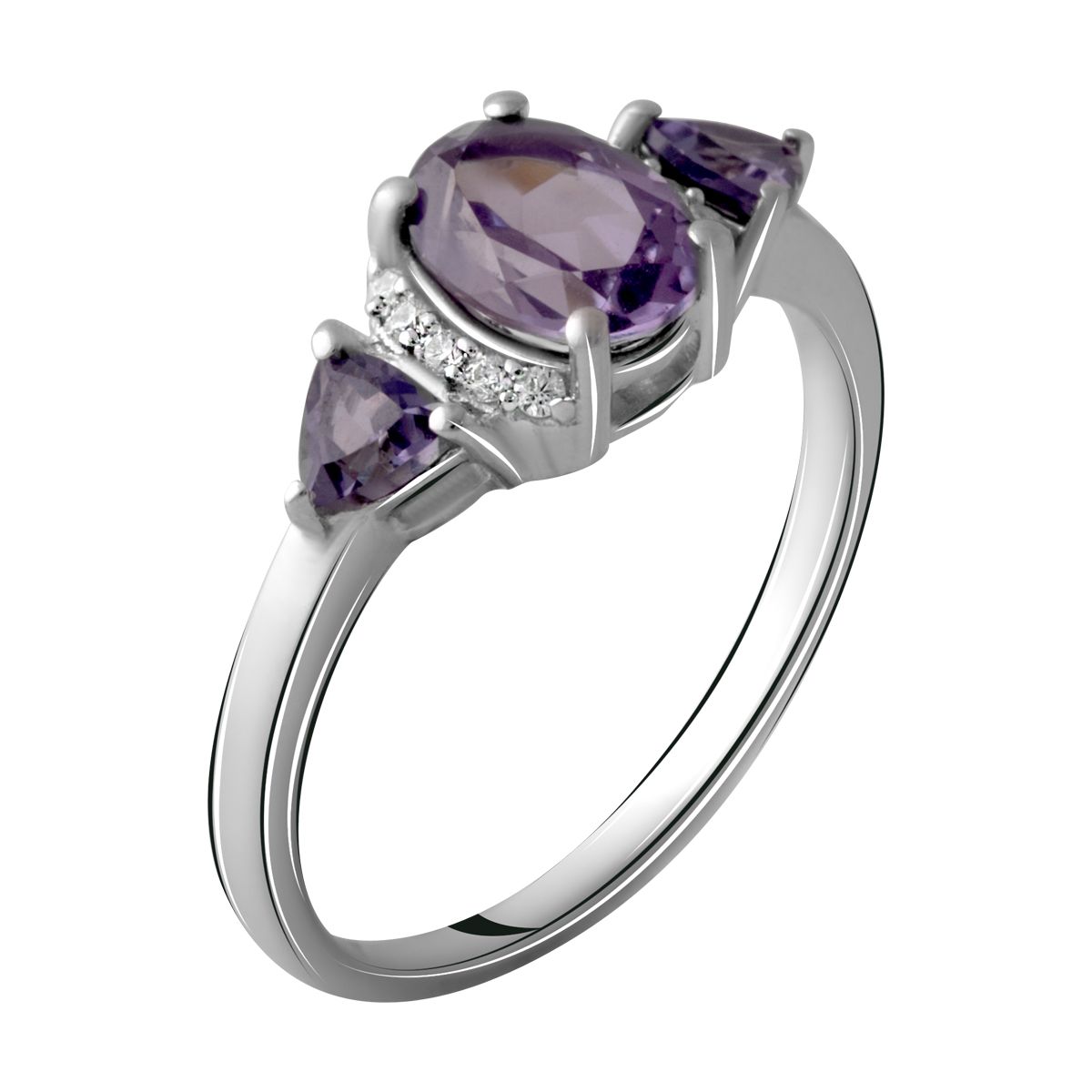 

Серебряное кольцо jill с александритом 1.525ct 18.5 размер