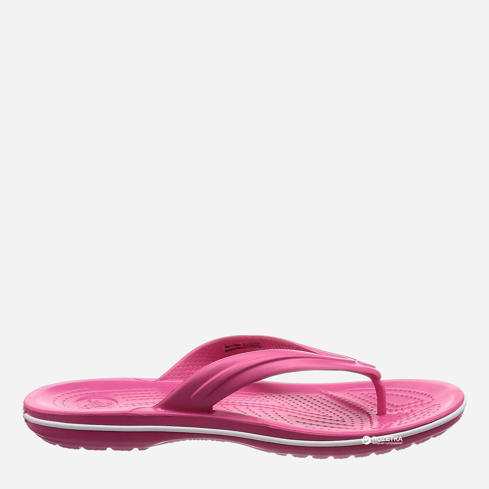 

Вьетнамки Crocs Jibbitz Crocband Flip 11033-6NR-M4/W6 36-37 22.1 см Розовые