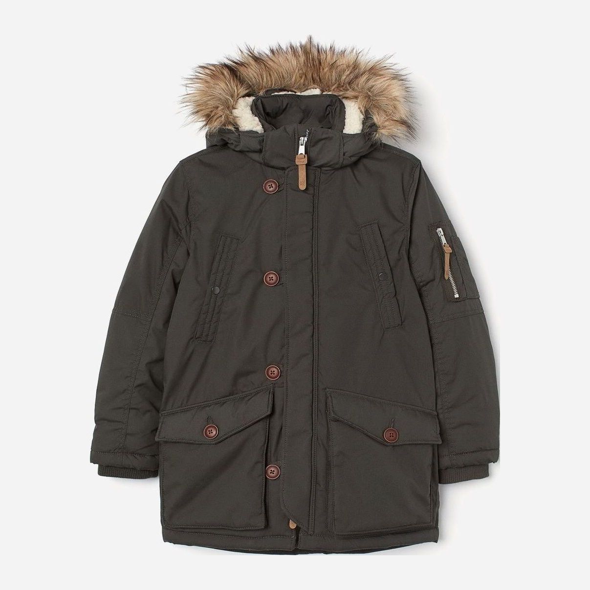 

Зимняя куртка-парка H&M 0739944 158 см Серая