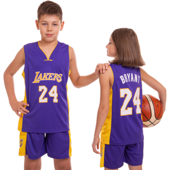 

Форма баскетбольная подростковая SP-Sport NBA LAKERS 24 CO-0038 L (10-13 лет) Фиолетово-желтая (IN07663)