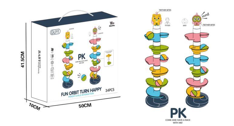 

Игра G-A106 для купания, водопад, фигурка-погремушка, шарики, 34дет, в кор-ке, 50-42-11см