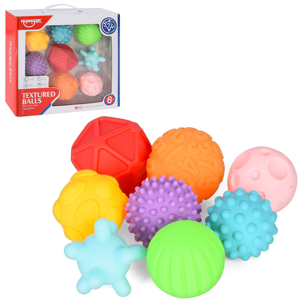 

Игрушка для купания HE0235 мяч, 8шт, 6,5см, брызкалка, в кор-ке,28,5-26-7см