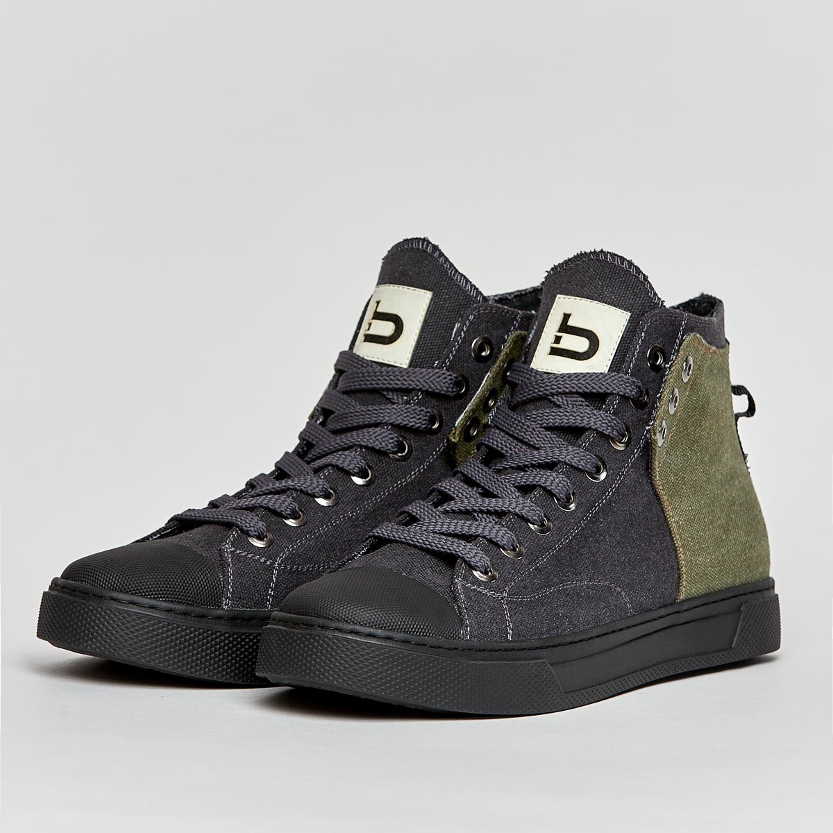 

Кеды из джинсовой ткани Nikitskiy Shoes Major 18 41 хаки