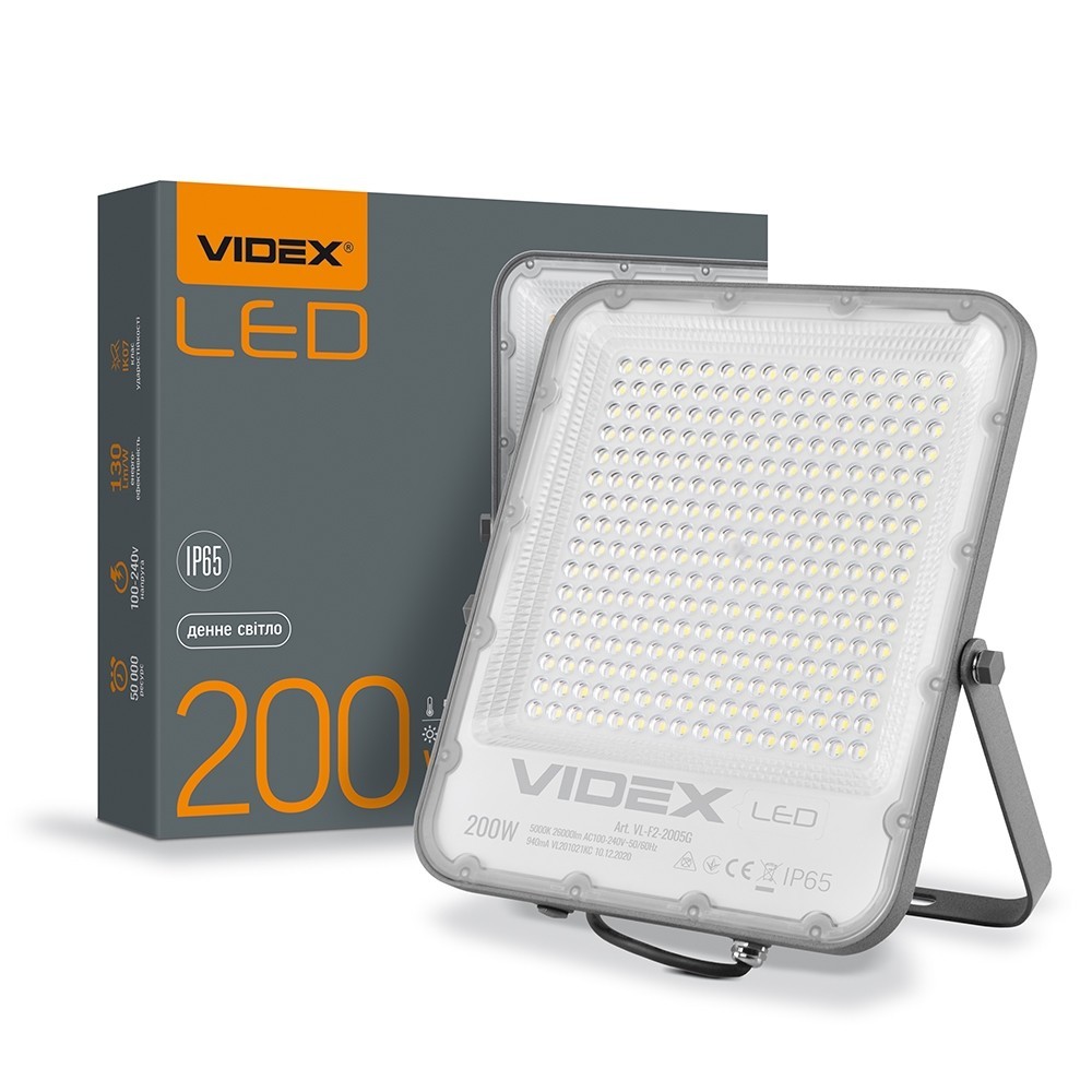 

LED прожектор VIDEX PREMIUM F2 200W 5000K