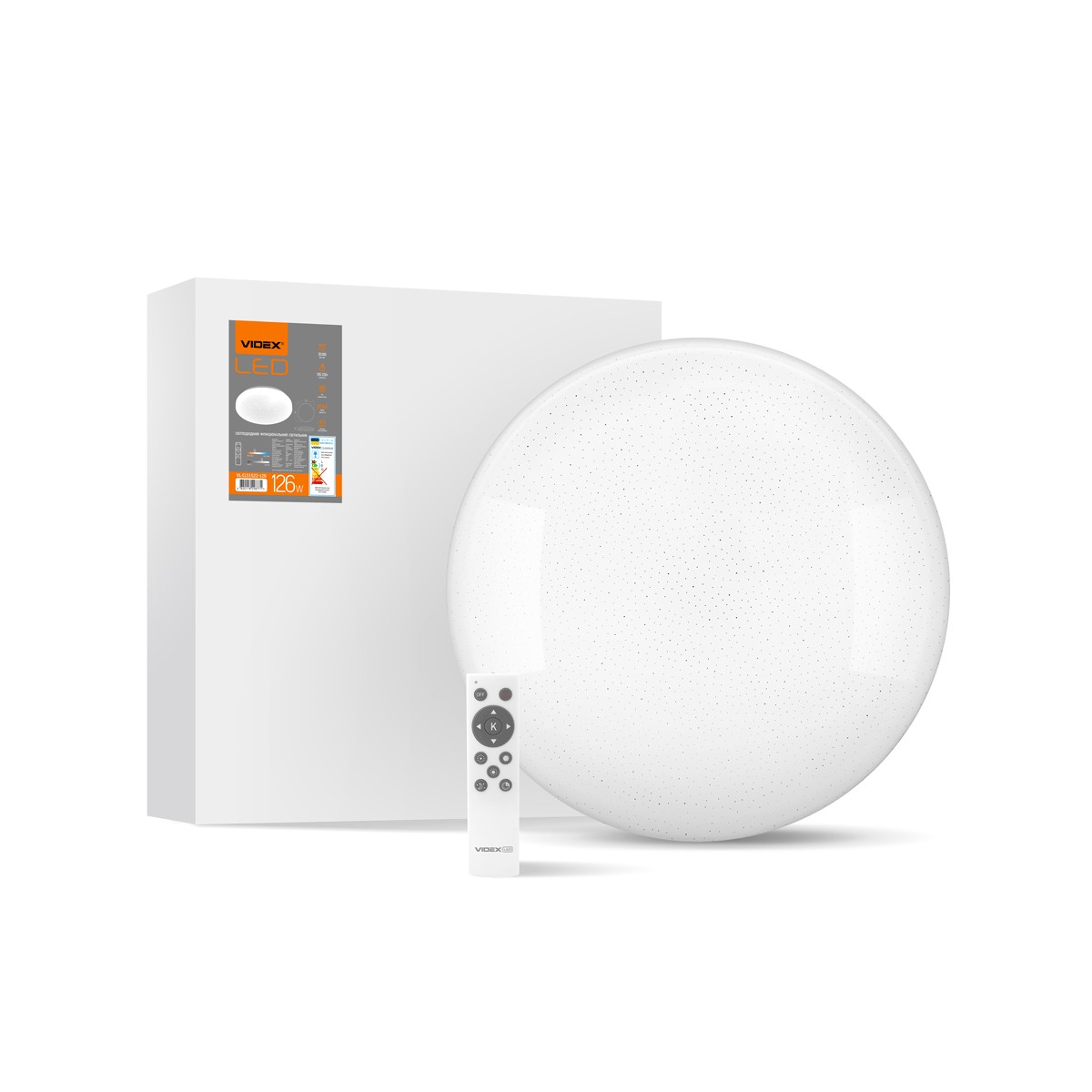 

LED світильник функціональний круглий VIDEX STAR 126W 2800-6200K