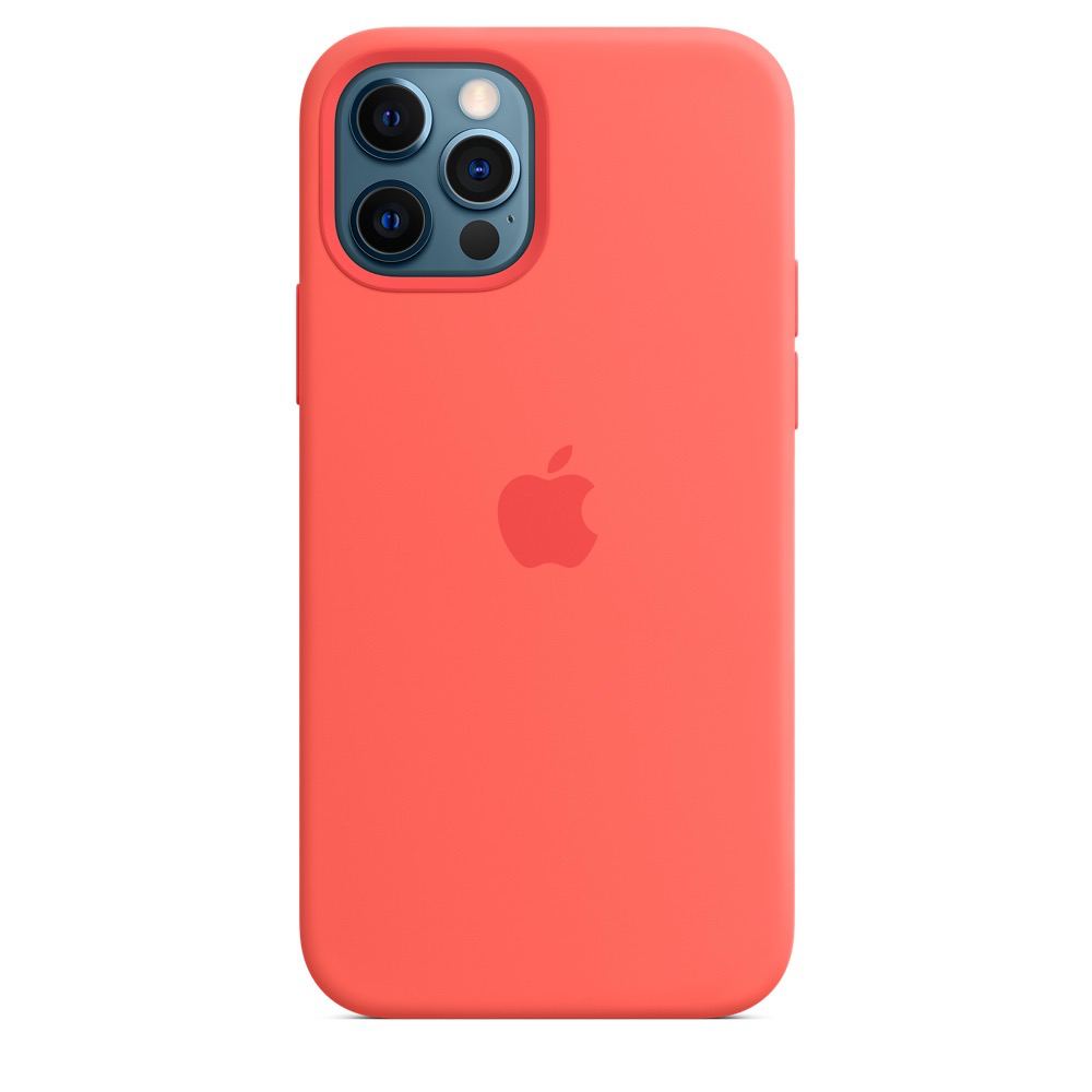 

Чехол Silicone case (AAA) full with Magsafe and Animation для Apple iPhone 12 Pro / 12 (6.1") Оранжевый / Pink citrus Без бренда