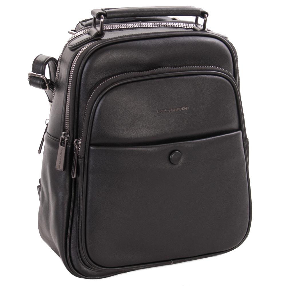 

Рюкзак городской сумка женская из эко-кожи Karlos Marconi черный