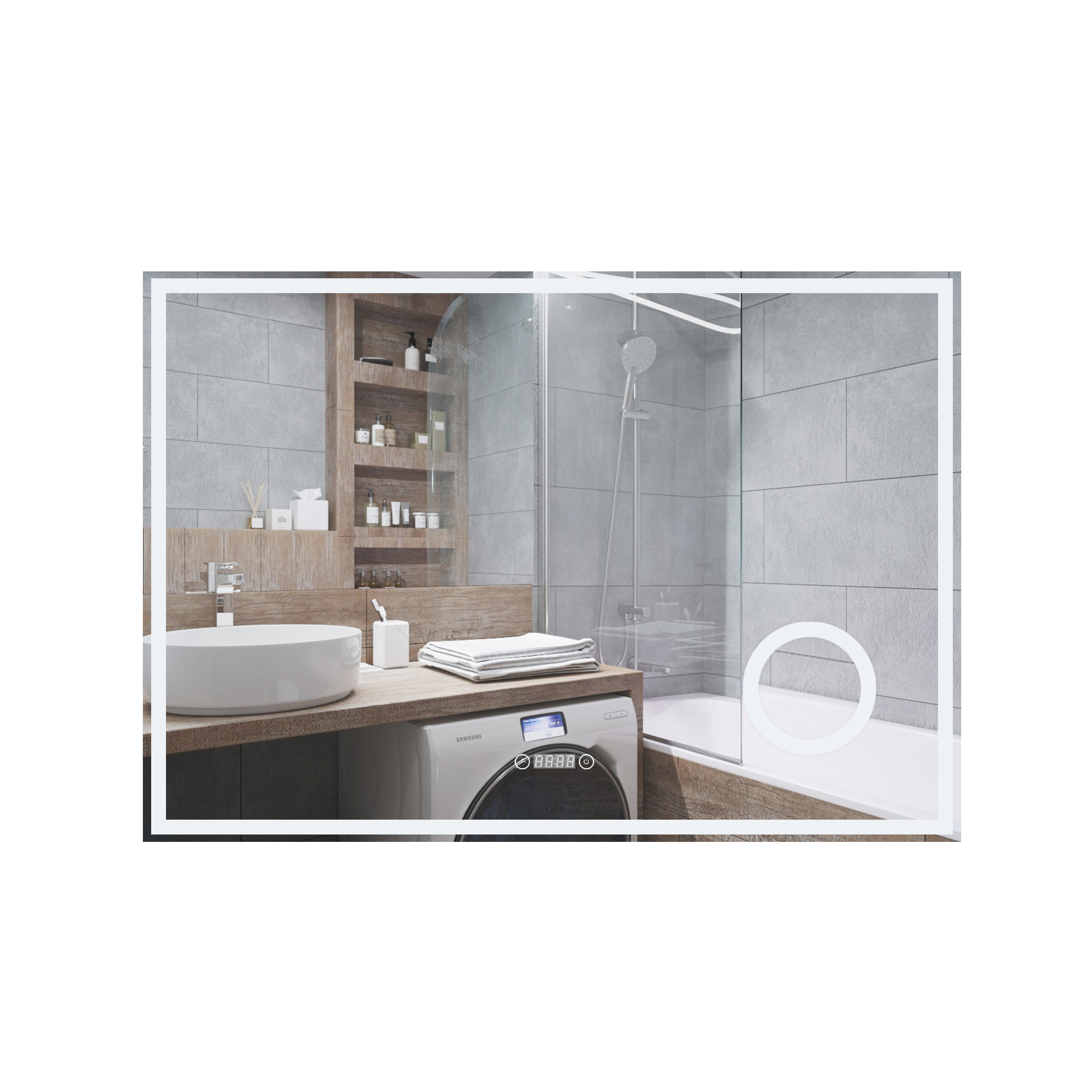 

Зеркало Qtap Stork 1000х700 с LED-подсветкой QT1578142270100W
