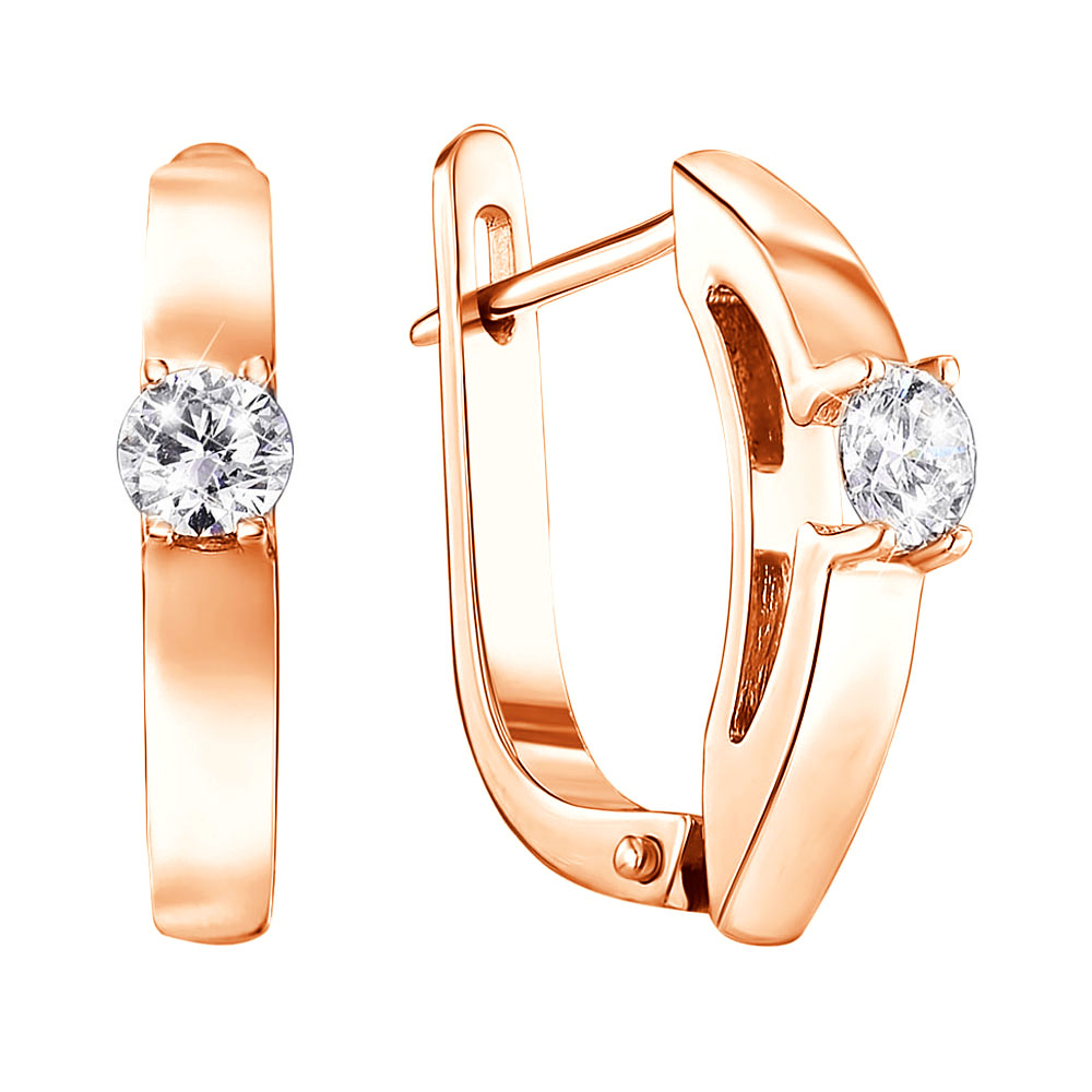 

Серьги из красного золота с бриллиантами 000126557