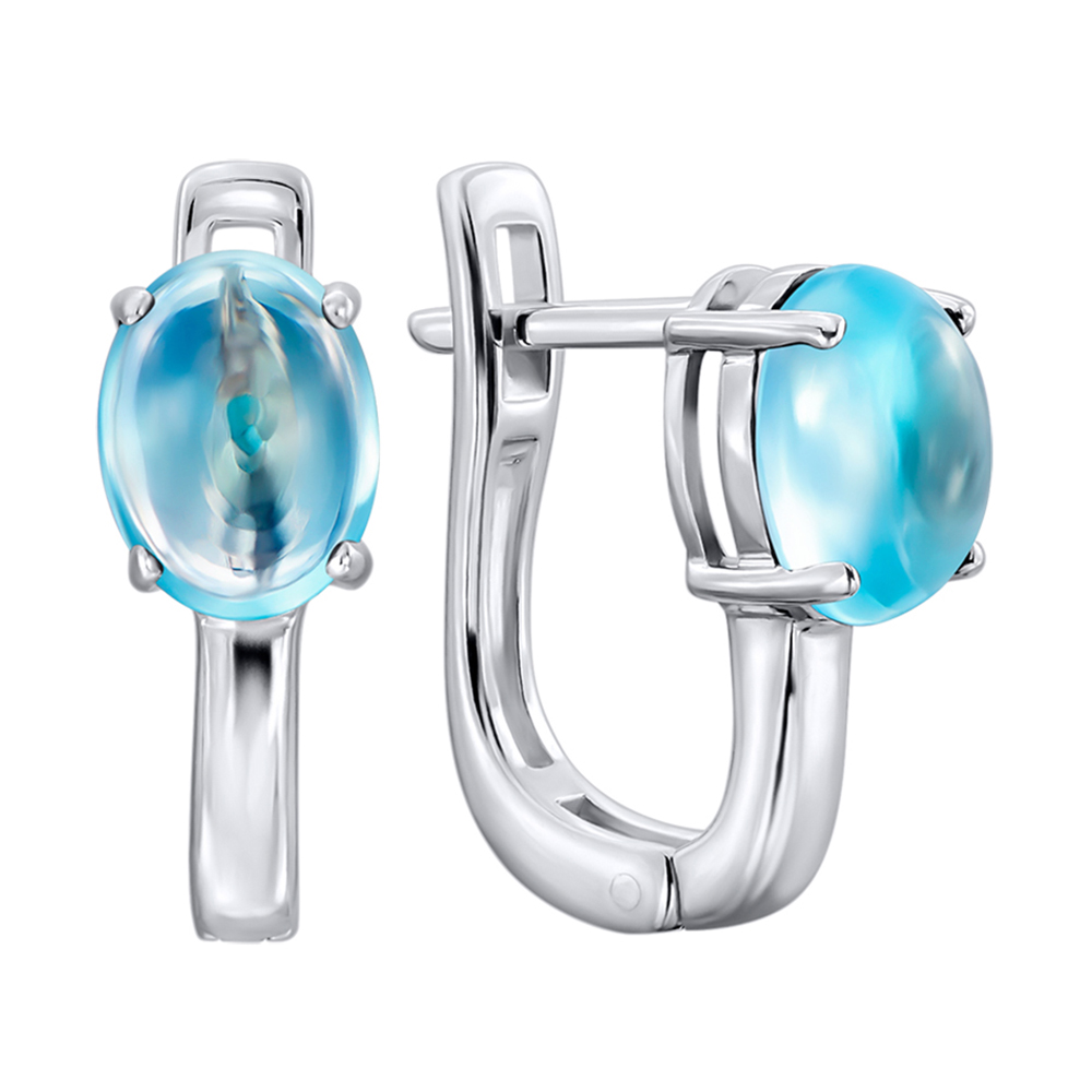 

Серебряные серьги с топазами 000137390