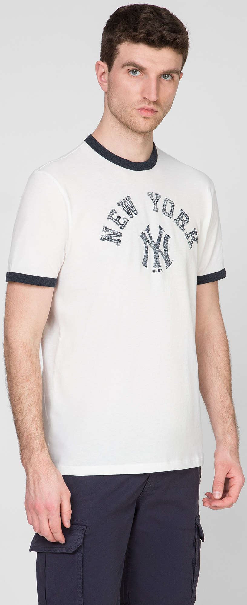 

Футболка 47Brand 47 Free Style Ringer New York 482910-FS S Белая