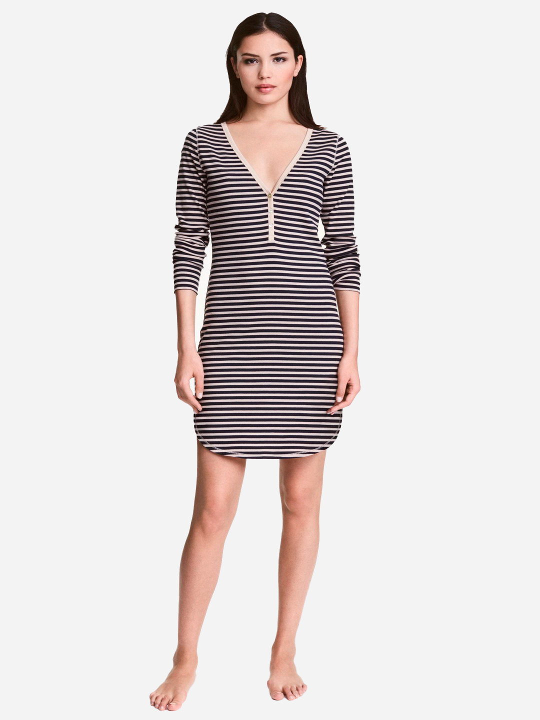 

Ночная рубашка H&M 0434260-5 XS Бежевая