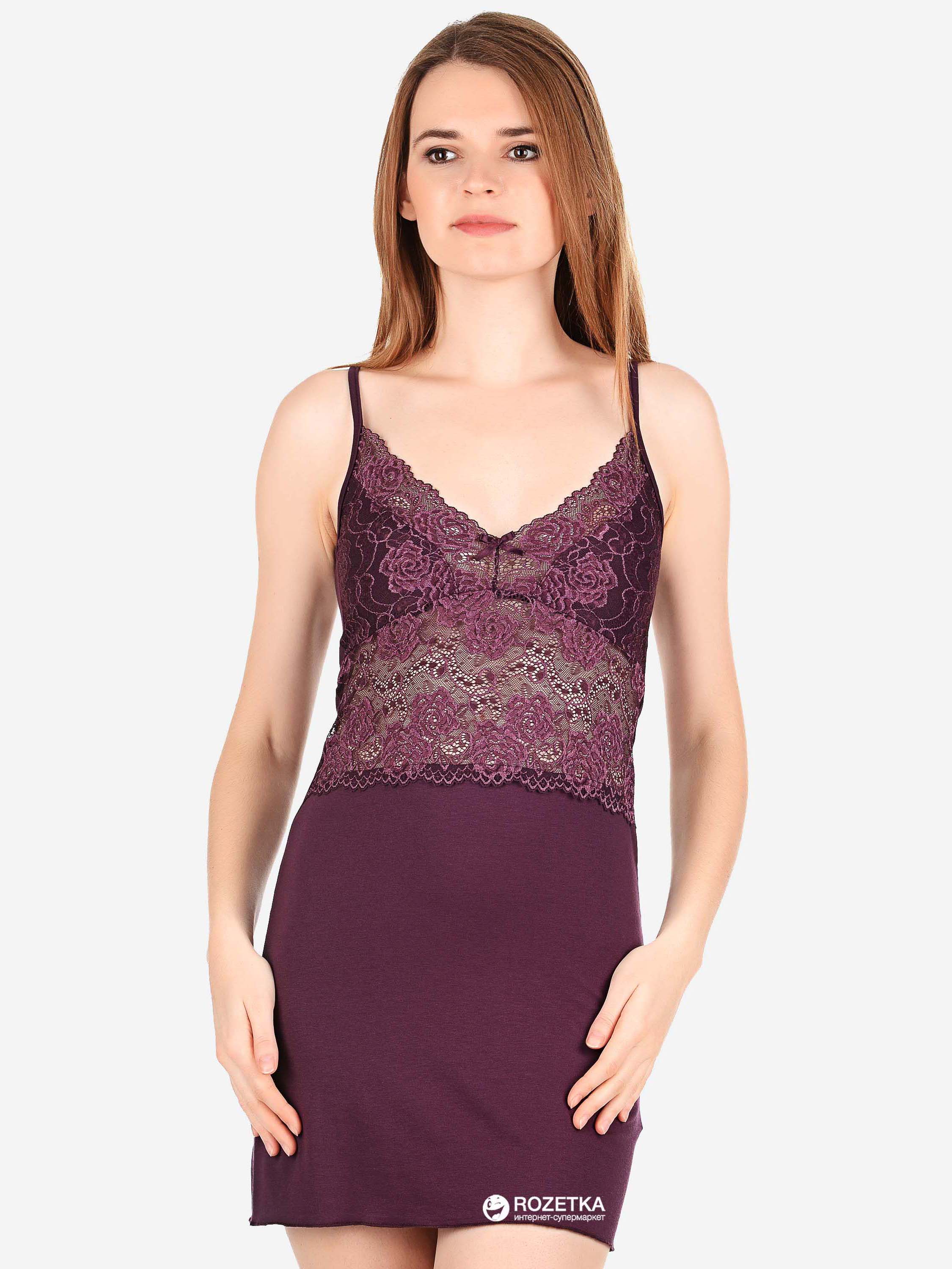 

Ночная рубашка Violet Delux НС-М-82  Сливовое вино, Ночная рубашка Violet Delux НС-М-82 M Сливовое вино