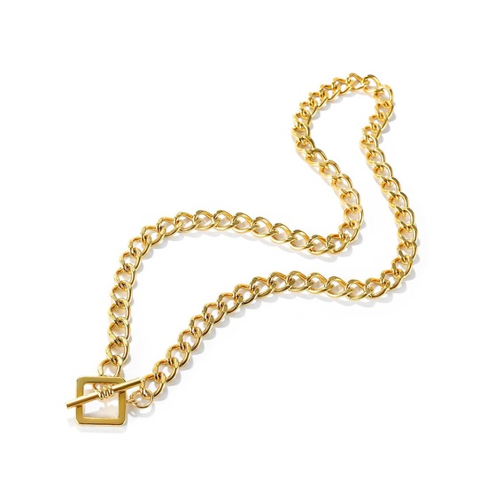 

Широкая цепочка YST из нержавеющей медицинской стали HardWear Gold, 50 размер