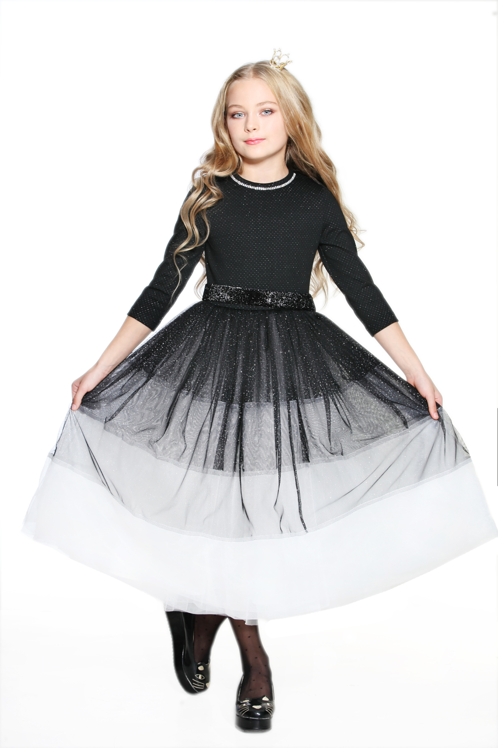 

Платье переход цвета Lukas Kids 128 черный(8532)
