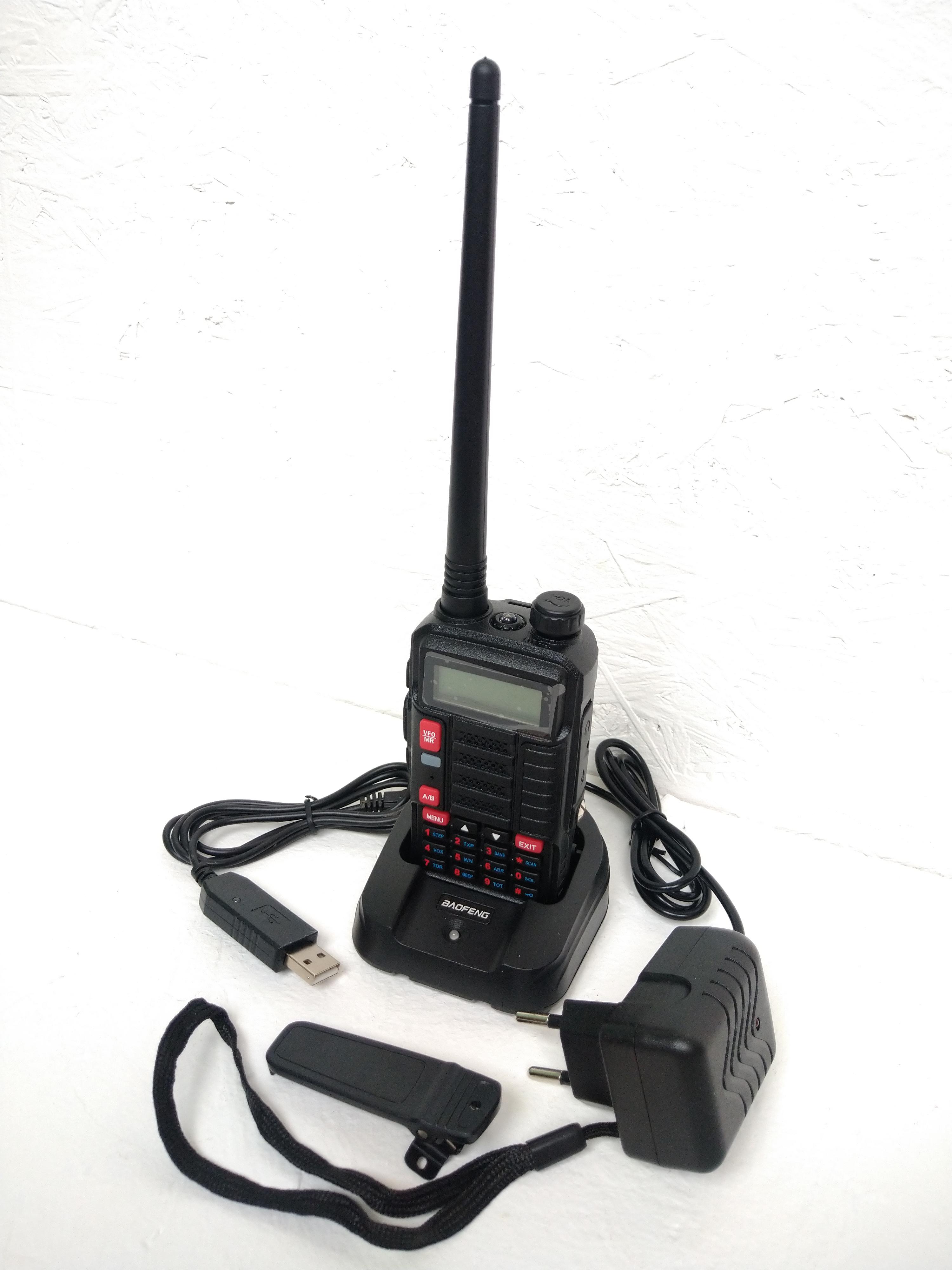 

Рация Baofeng UV-10R Черная 8 Вт 5800 мАч + USB зарядка дополнительно (UV-10R+usb )