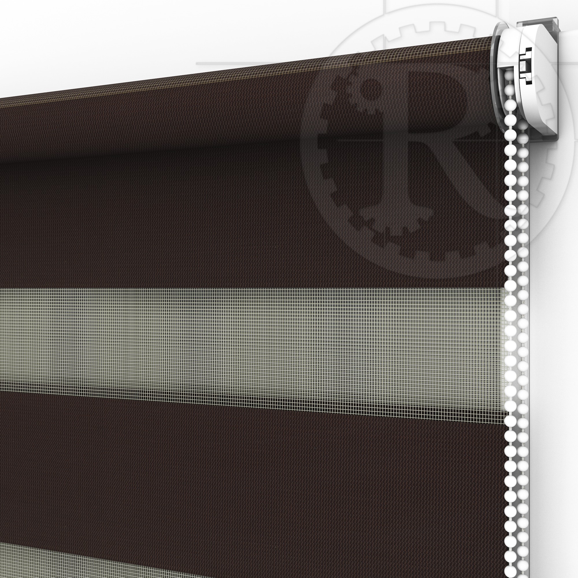 

Жалюзи День-Ночь Standart DN11013 Chocolate 60 x 160 см