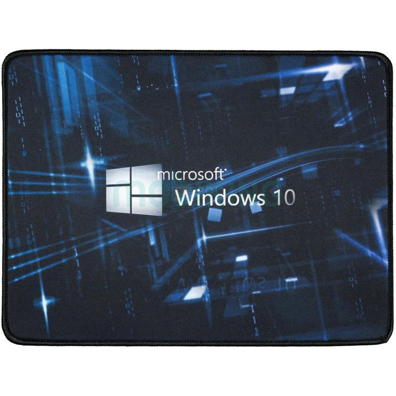 

Коврик для компьютерной мыши Windows 10 KC Черный игровой и для работы за ноутбуком и компьютером размеры 24.5 x 32 см (48192)