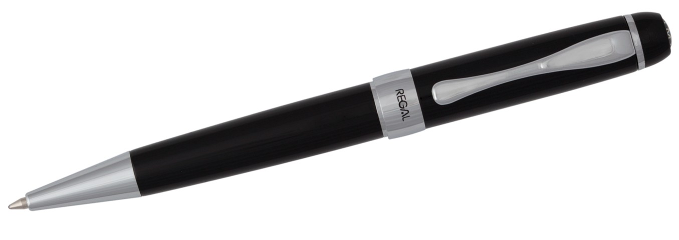 

Шариковая ручка Regal в подарочном футляре черный корпус синяя ( R69200.L.B)