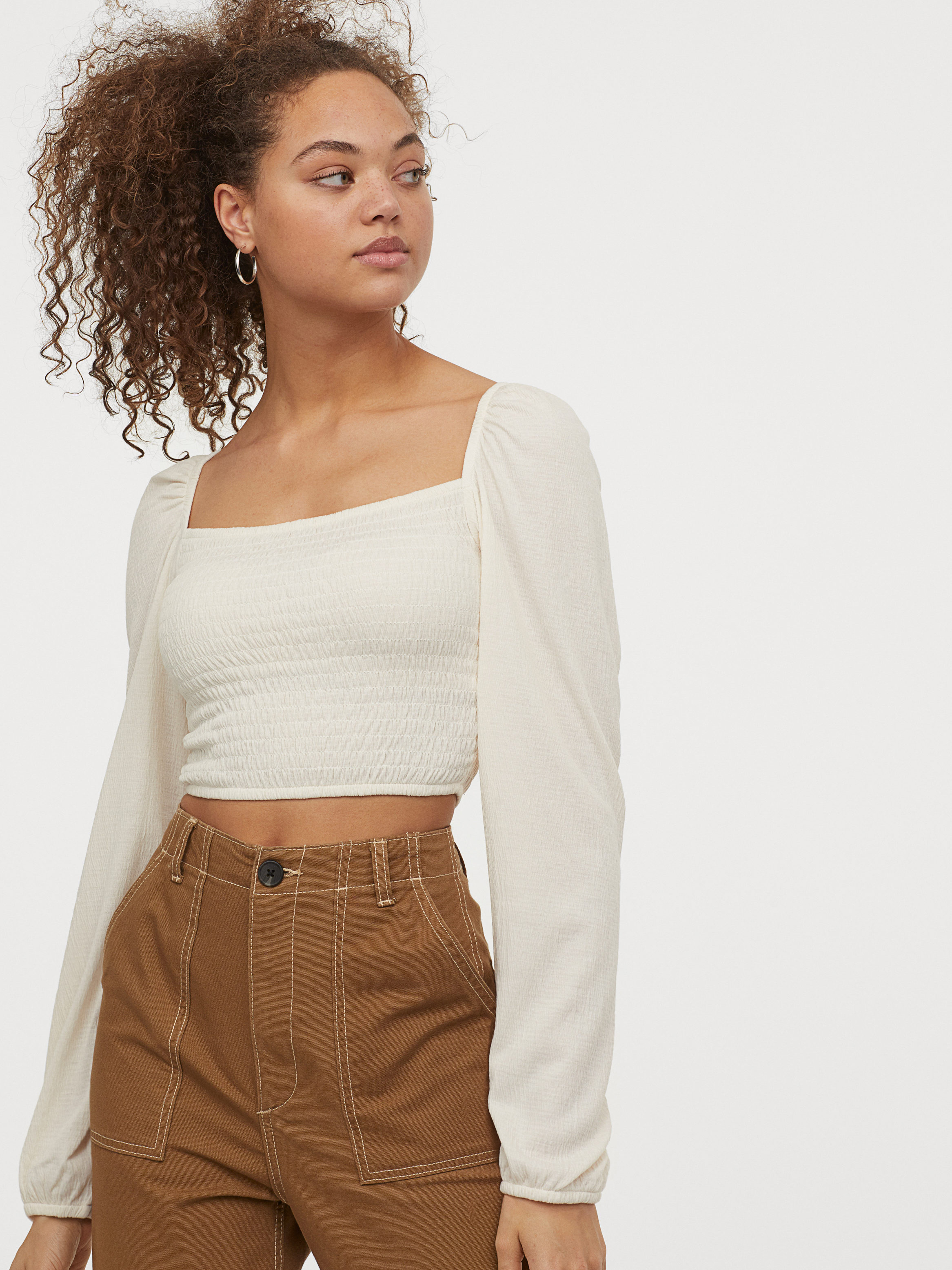 

Блузка H&M 0845301-1 S Молочная (СА2000001875506)