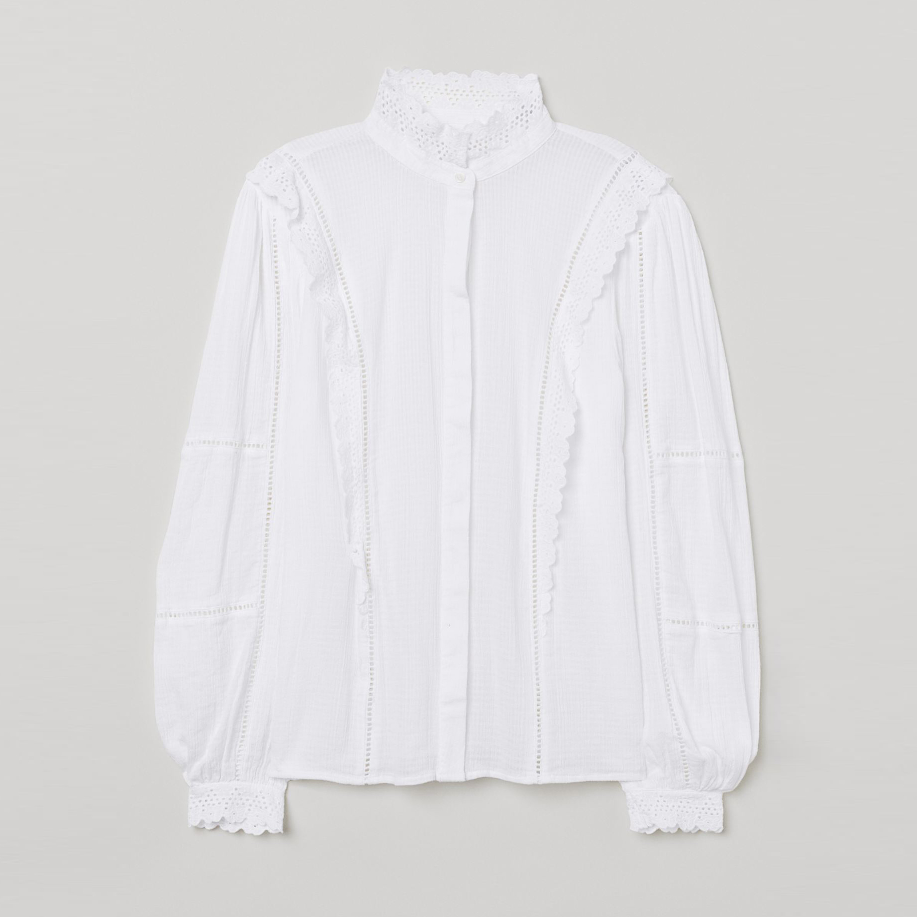 

Блузка H&M 09-0660368-008  Белая (СА2000001875131, Блузка H&M 09-0660368-008 40 Белая (СА2000001875131)