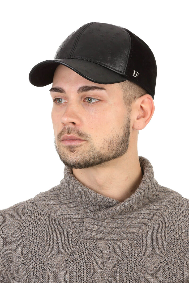 

Бейсболка замшевая с отделкой из кожи 61см LF Label