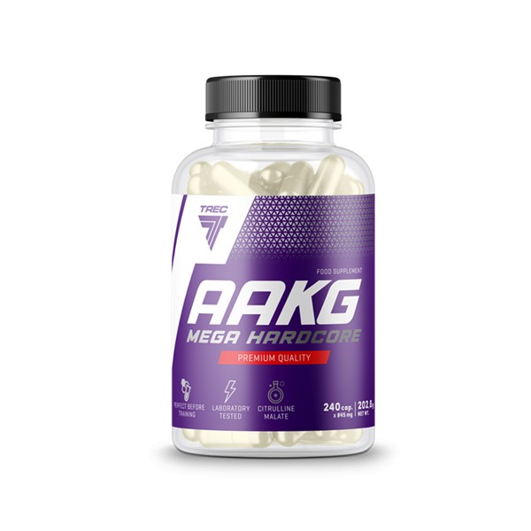 

Предтренировочный комплекс Trec Nutrition AAKG Mega Hardcore 240 кап