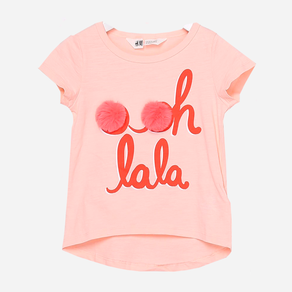 

Футболка H&M 1hm061000125 110-116 см Светло-розовая