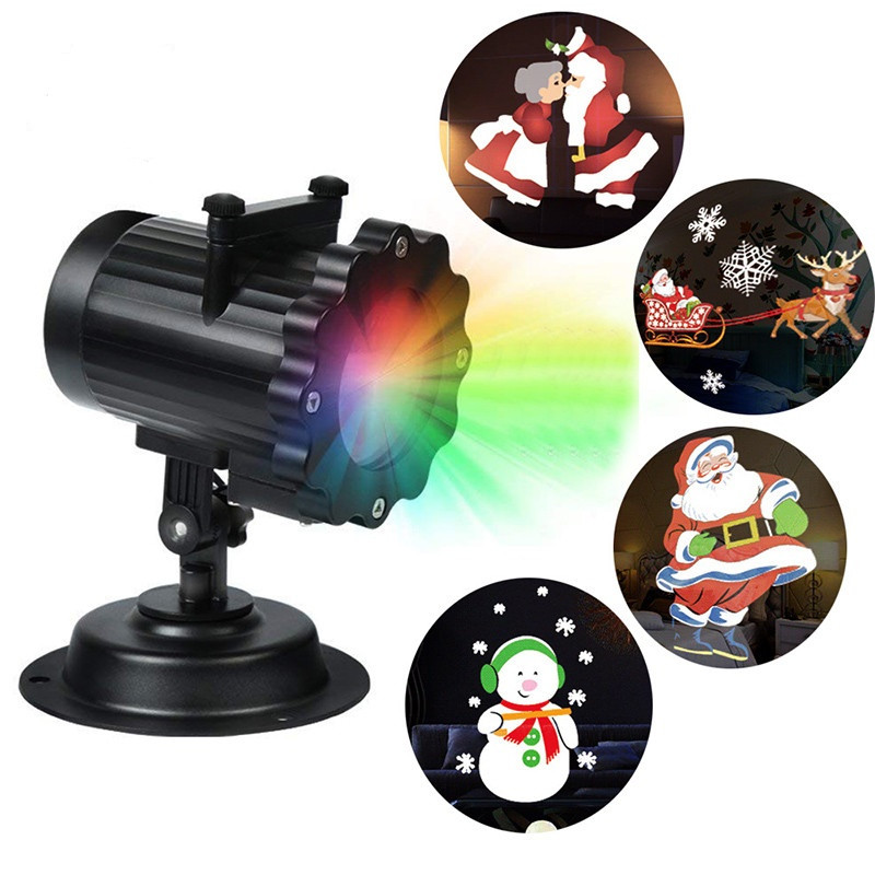 

Лазерный проектор ландшафтный Laser Projector(7) Lamp, влагостойкий, 4 картриджа, подсветка для дома, двора или сцены, с пультом