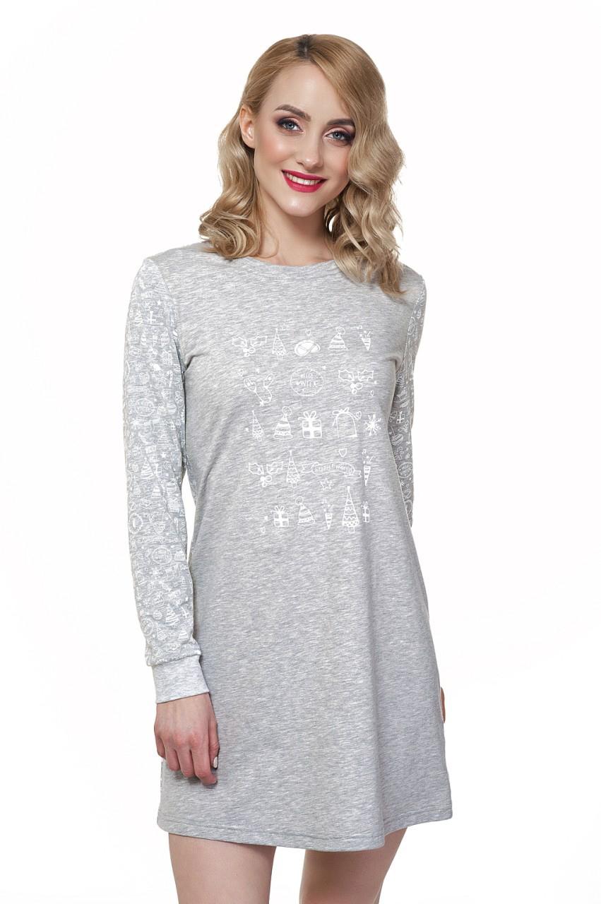 

Ночная сорочка Ellen 55455/17 XXL серый