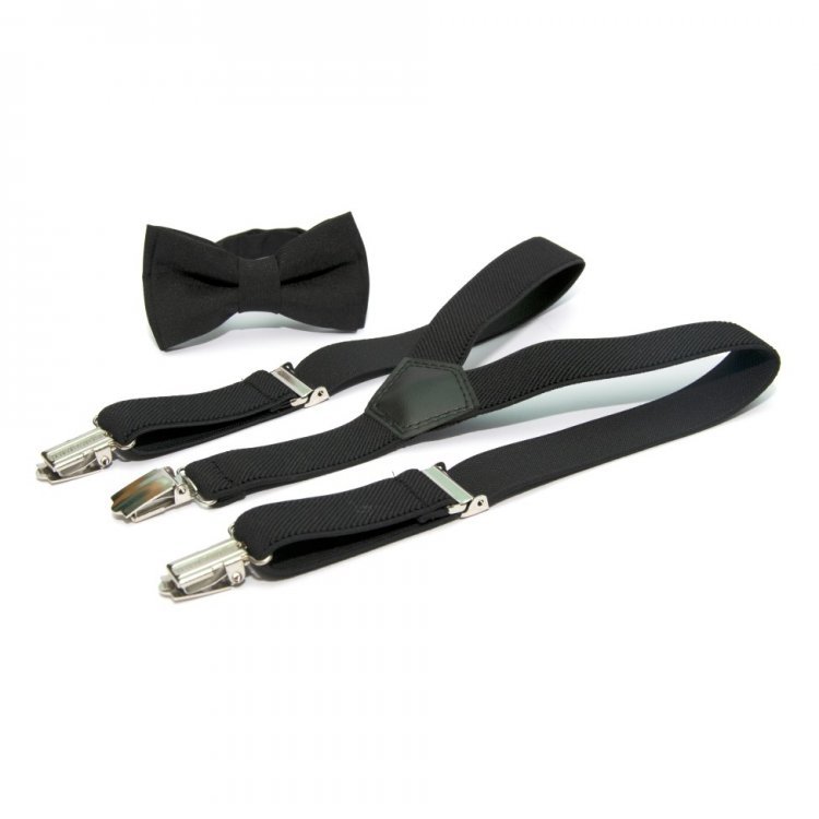 

Детский Набор Gofin suspenders Подтяжки И Бабочка Cтрейч-ткань Черный (Abd-14000) 48464