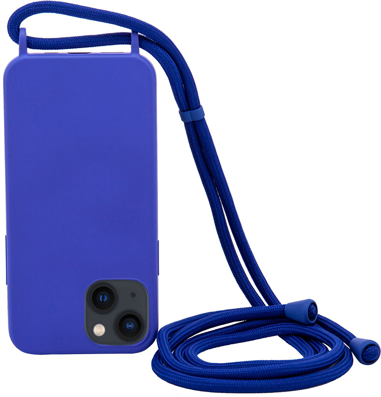

Панель Necker на шнурке для Apple iPhone 13 Blue Solid (NCRR-13-BS)