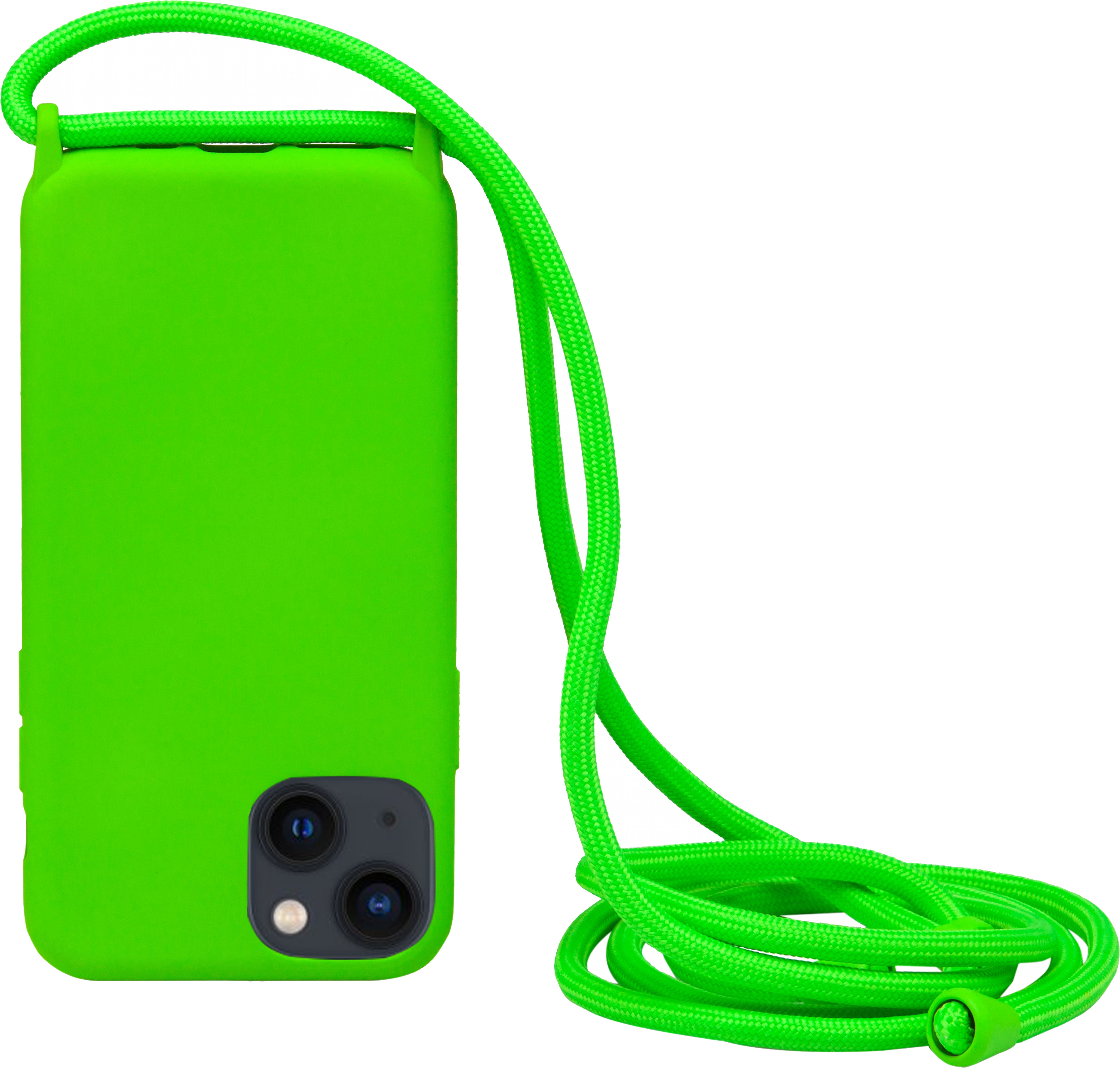 

Панель Necker на шнурке для Apple iPhone 13 Electric Green (NCRR-13-EG)