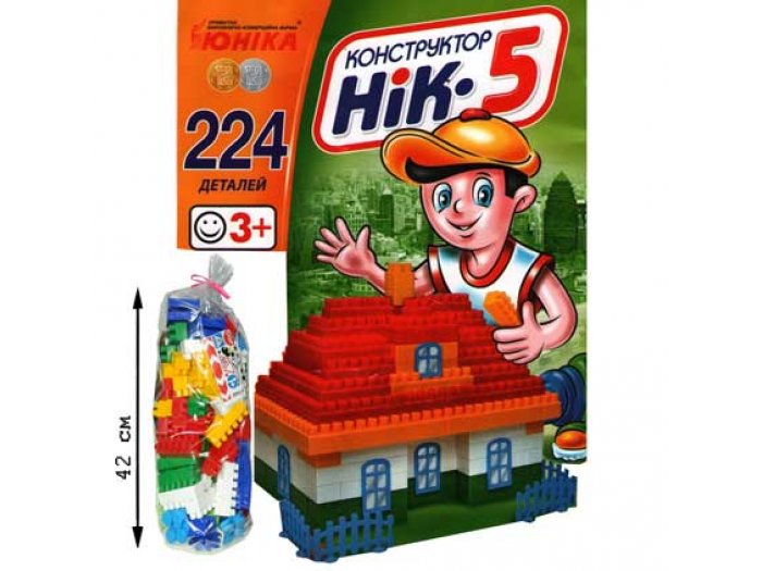 

Конструктор Ник-5, Юника, 224 дет.