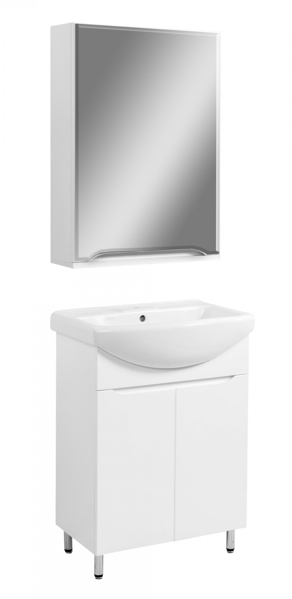 

Комплект меблів SANWEST GROUP Вісла 50 см ( Зеркальный шкаф Вісла 50 + Тумба Вісла Т-1 с умывальником Изео 50 )